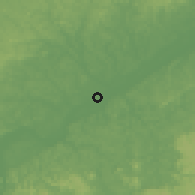 Shaded relief of the 60 km around Itaituba, drawn from the GMTED2010 grid