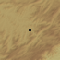 Shaded relief of the 58 km around Itajubá, drawn from the GMTED2010 grid