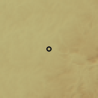 Shaded relief of the 58 km around Itu, drawn from the GMTED2010 grid