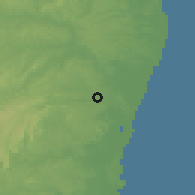 Shaded relief of the 60 km around Jaboatão, drawn from the GMTED2010 grid