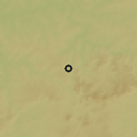 Shaded relief of the 58 km around Jacarezinho, drawn from the GMTED2010 grid