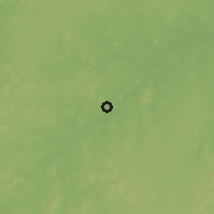 Shaded relief of the 60 km around Jaru, drawn from the GMTED2010 grid