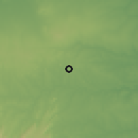 Shaded relief of the 60 km around João Câmara, drawn from the GMTED2010 grid
