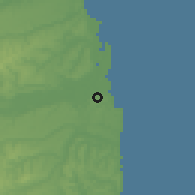 Shaded relief of the 60 km around João Pessoa, drawn from the GMTED2010 grid