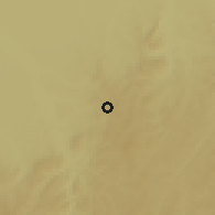Shaded relief of the 59 km around João Pinheiro, drawn from the GMTED2010 grid