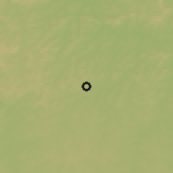 Shaded relief of the 60 km around Juína, drawn from the GMTED2010 grid