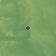 Shaded relief of the 60 km around Laranjal do Jari, drawn from the GMTED2010 grid