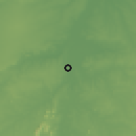 Shaded relief of the 60 km around Açu, drawn from the GMTED2010 grid