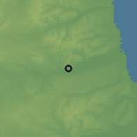 Shaded relief of the 60 km around Mamanguape, drawn from the GMTED2010 grid