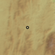 Shaded relief of the 58 km around Manhuaçu, drawn from the GMTED2010 grid