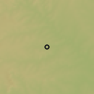 Shaded relief of the 58 km around Maracaju, drawn from the GMTED2010 grid
