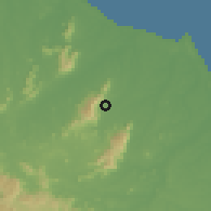 Shaded relief of the 60 km around Maranguape, drawn from the GMTED2010 grid