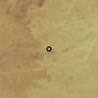 Shaded relief of the 58 km around Mariana, drawn from the GMTED2010 grid