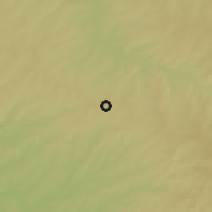 Shaded relief of the 58 km around Maringá, drawn from the GMTED2010 grid
