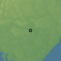 Shaded relief of the 60 km around Mata de São João, drawn from the GMTED2010 grid