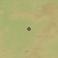 Shaded relief of the 60 km around Mauriti, drawn from the GMTED2010 grid