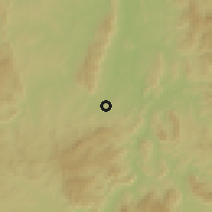 Shaded relief of the 60 km around Minaçu, drawn from the GMTED2010 grid