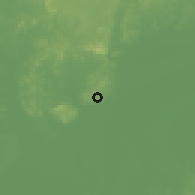 Shaded relief of the 60 km around Monte Alegre, drawn from the GMTED2010 grid