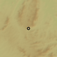 Shaded relief of the 59 km around Niquelândia, drawn from the GMTED2010 grid