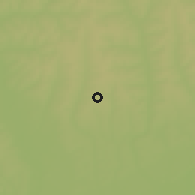 Shaded relief of the 58 km around Nova Andradina, drawn from the GMTED2010 grid