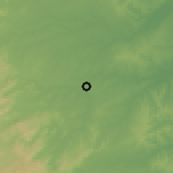 Shaded relief of the 60 km around Nova Cruz, drawn from the GMTED2010 grid