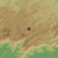 Shaded relief of the 58 km around Nova Friburgo, drawn from the GMTED2010 grid