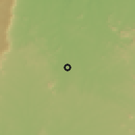 Shaded relief of the 60 km around Nova Russas, drawn from the GMTED2010 grid