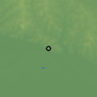 Shaded relief of the 60 km around Óbidos, drawn from the GMTED2010 grid