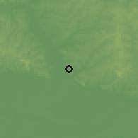 Shaded relief of the 60 km around Oriximiná, drawn from the GMTED2010 grid