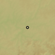 Shaded relief of the 58 km around Ourinhos, drawn from the GMTED2010 grid