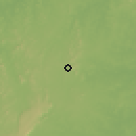 Shaded relief of the 60 km around Ouro Preto do Oeste, drawn from the GMTED2010 grid