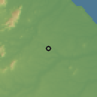 Shaded relief of the 60 km around Pacajus, drawn from the GMTED2010 grid