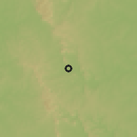 Shaded relief of the 60 km around Paraíso, drawn from the GMTED2010 grid
