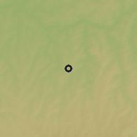 Shaded relief of the 58 km around Assis Chateaubriand, drawn from the GMTED2010 grid