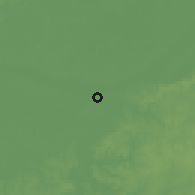 Shaded relief of the 60 km around Parintins, drawn from the GMTED2010 grid