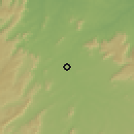 Shaded relief of the 60 km around Pau dos Ferros, drawn from the GMTED2010 grid