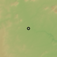 Shaded relief of the 60 km around Paulo Afonso, drawn from the GMTED2010 grid