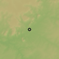 Shaded relief of the 60 km around Picos, drawn from the GMTED2010 grid