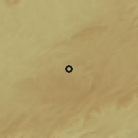 Shaded relief of the 58 km around Piedade, drawn from the GMTED2010 grid
