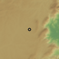 Shaded relief of the 57 km around Piraquara, drawn from the GMTED2010 grid