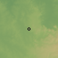 Shaded relief of the 60 km around Piripiri, drawn from the GMTED2010 grid