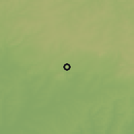 Shaded relief of the 56 km around Bagé, drawn from the GMTED2010 grid