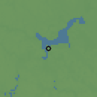 Shaded relief of the 60 km around Portel, drawn from the GMTED2010 grid