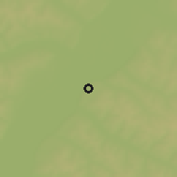 Shaded relief of the 58 km around Presidente Epitácio, drawn from the GMTED2010 grid