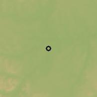 Shaded relief of the 60 km around Balsas, drawn from the GMTED2010 grid