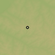 Shaded relief of the 58 km around Presidente Venceslau, drawn from the GMTED2010 grid