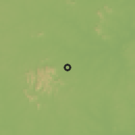 Shaded relief of the 60 km around Redenção, drawn from the GMTED2010 grid