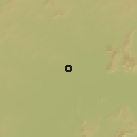 Shaded relief of the 60 km around Remanso, drawn from the GMTED2010 grid