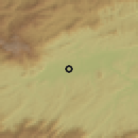 Shaded relief of the 58 km around Resende, drawn from the GMTED2010 grid