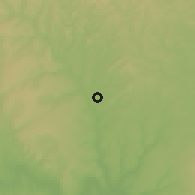 Shaded relief of the 60 km around Ribeira do Pombal, drawn from the GMTED2010 grid